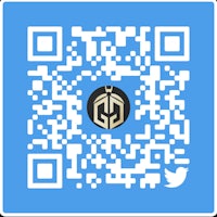 a qr code with a crown on it