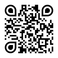 a black and white qr code on a white background