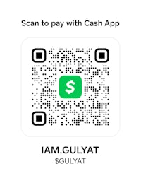 a QR code with the words, scan to pay with cash app